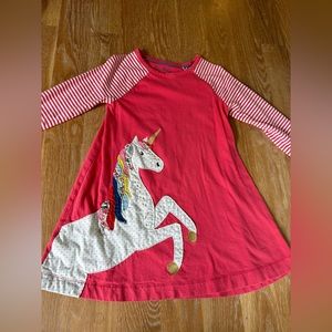 Mini Boden unicorn play dress size 5-6